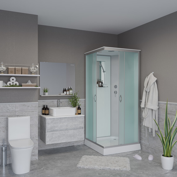 Душевая кабина Niagara 90x90 см 11011423, серебро/матовое - фото 3