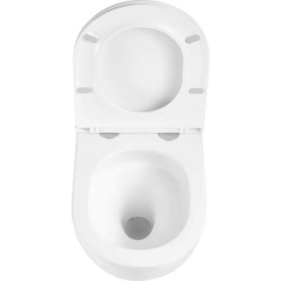 Инсталляция с подвесным унитазом комплект: Grohe Rapid SL 38772001 с подвесным безободковым унитазом Sintesi Ellipse SIN-TS-ELL-153 сиденье микролифт, крепление, кнопка смыва хром (система смыва Торнадо) - фото 6