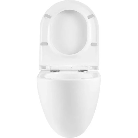 Инсталляция с подвесным унитазом комплект: Grohe Rapid SL 38772001 с подвесным безободковым унитазом Sintesi Ellipse SIN-TS-ELL-153 сиденье микролифт, крепление, кнопка смыва хром (система смыва Торнадо) - фото 9