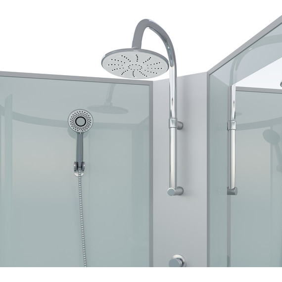 Душевая кабина Niagara 80x80 см NG-2307-14BKT, серебро/матовое - фото 4