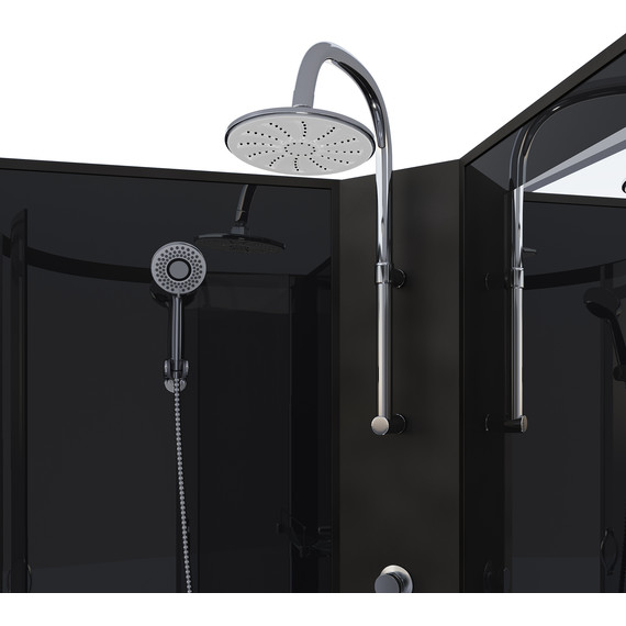 Гидробокс Niagara 90x90 см 65011434BKTG, чёрный/тонированное - фото 4