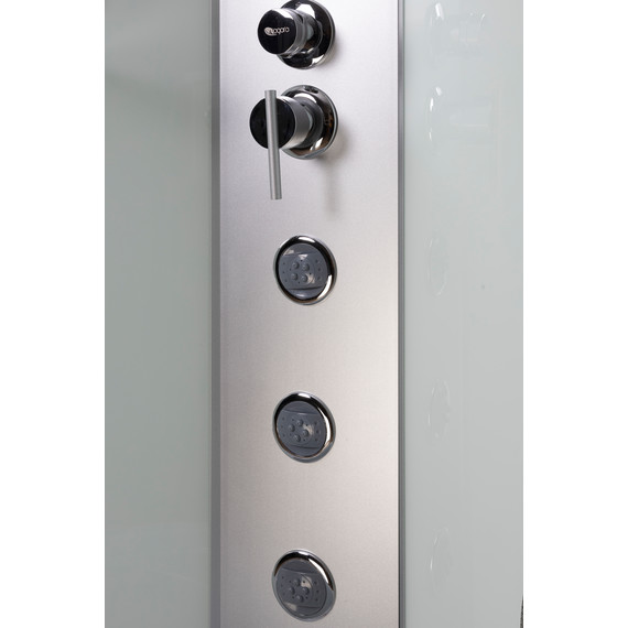 Гидробокс Niagara 90x90 см 23081424BKTG, серебро/матовое - фото 16