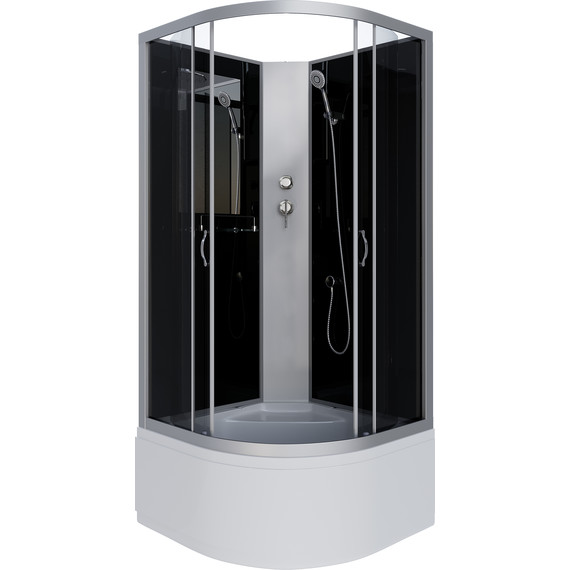 Душевая кабина Niagara 80x80 см NG-2507-14BK, серебро/тонированное - фото 2