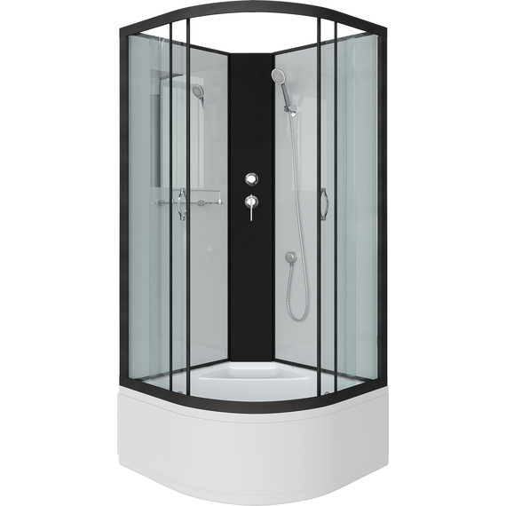 Душевая кабина Niagara 80x80 см NG-6707-14BK, чёрный/прозрачное - фото 2