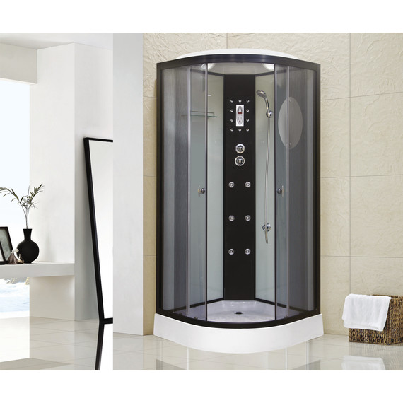 Гидробокс Niagara 90x90 см 19010134, чёрный/тонированное - фото 