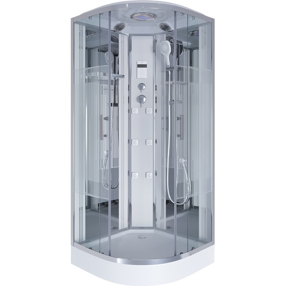 Гидробокс Niagara 100x100 см 7020164, хром/матовое - фото 