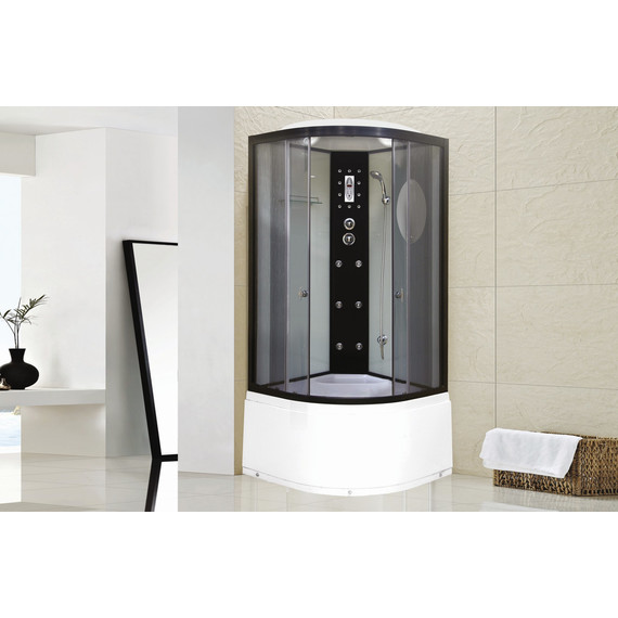 Гидробокс Niagara 90x90 см 19080134, чёрный/тонированное - фото 