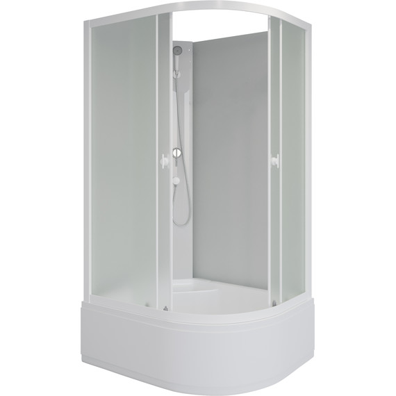 Душевая кабина Niagara 100x80 см P100/80/40L/MT/BK, белый/матовое - фото 2