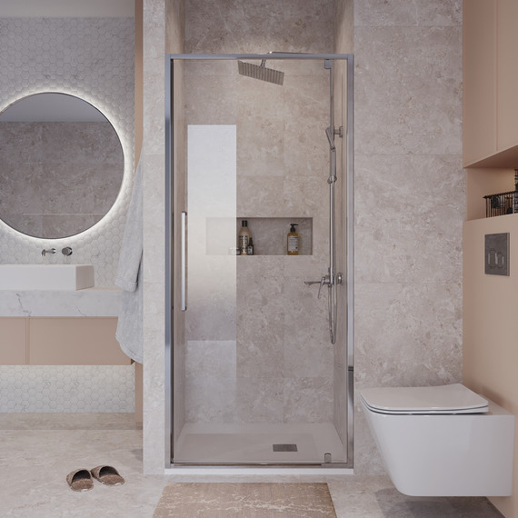 Душевая дверь Niagara Nova 90 см NG-66-9A, хром/прозрачное - фото 5