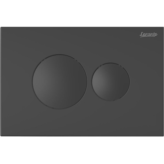 Кнопка смыва Loranto Prestige 7513, чёрный матовый - фото 