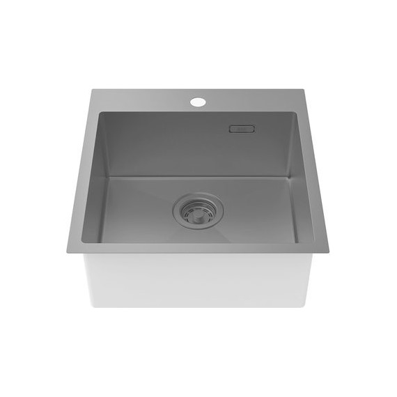 Кухонная мойка Iddis Haze HAZ49GMi77, графит матовый - фото 2