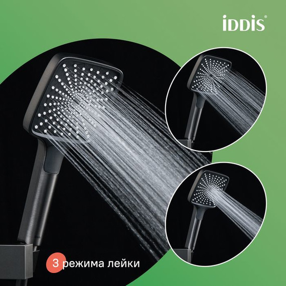 Душевая стойка Iddis Parker PARGM3Fi06, графит матовый - фото 14