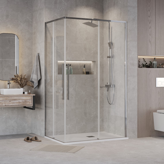 Душевое ограждение Grossman Galaxy 110x80 см 300.K33.01.1180.10.00, хром/прозрачное - фото 