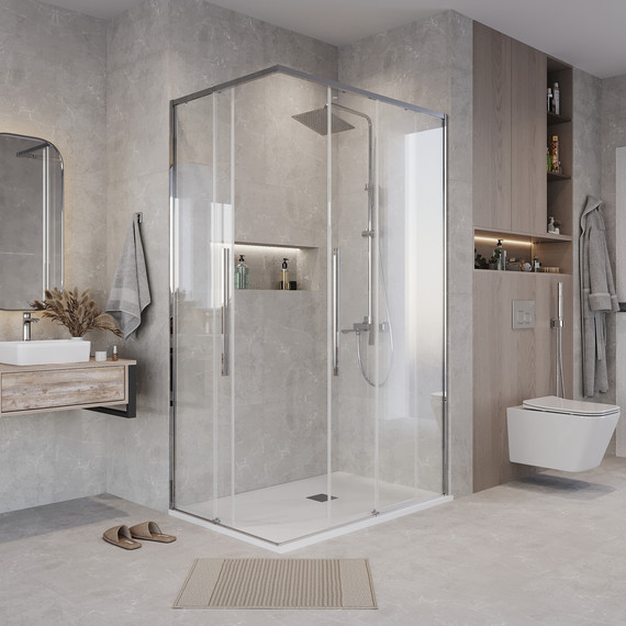 Душевое ограждение Grossman Galaxy 110x80 см 300.K33.01.1180.10.00, хром/прозрачное - фото 4