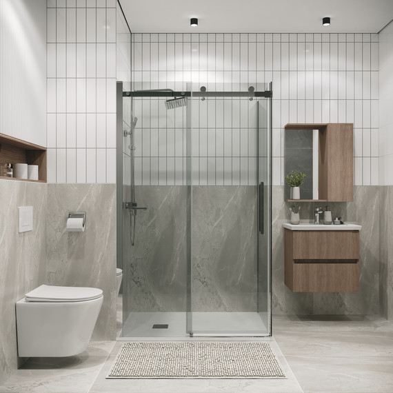 Душевое ограждение Grossman Classic 110x90 см 120.K33.04.1190.10.00, хром/прозрачное - фото 3