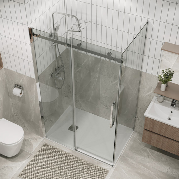 Душевое ограждение Grossman Classic 110x90 см 120.K33.04.1190.10.00, хром/прозрачное - фото 4