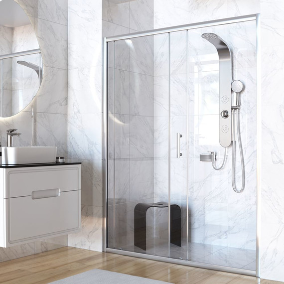 Душевая дверь Taliente 100 см TA-100-1CP, хром/прозрачное - фото 