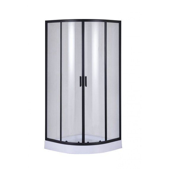 Душевое ограждение Taliente 90x90 см TA-09091-1CB, чёрный/прозрачное - фото 
