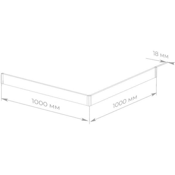 Панель для душевого поддона Taliente 100x100 см FPSE-ST-100W, белый - фото 6