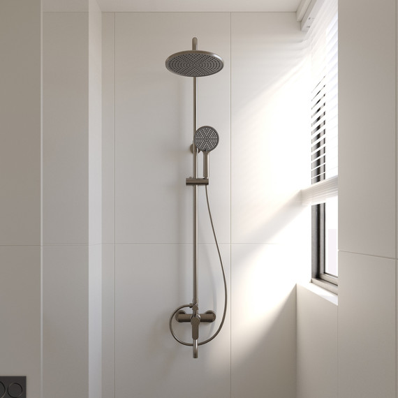 Душевая стойка Veconi TU-100-GR-C4, графит, Цвет производителя: графит - фото 2