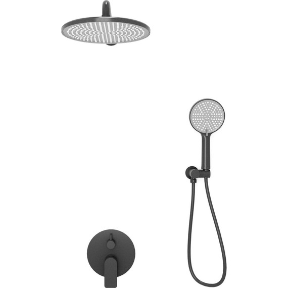 Душевая система для душа Veconi LI-400-B-C4, чёрный матовый, Цвет производителя: чёрный матовый - фото 