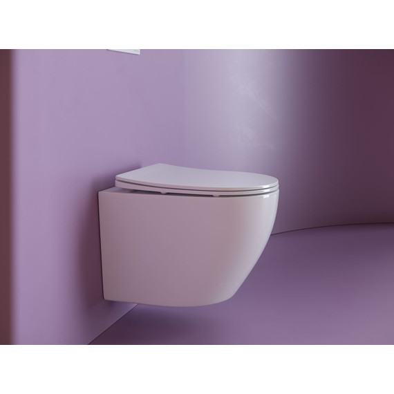 Унитаз подвесной безободковый Ceramicanova Uno Rimless CN11001 с крышкой микролифт, Цвет производителя: белый - фото 3