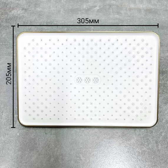 Душевой комплект Haiba: Душевая стойка HB24575-5 + смеситель для раковины HB10575-5, цвет золото - фото 10