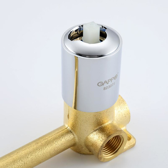 Смеситель для раковины настенный Gappo G06 G1206, Цвет производителя: хром - фото 8