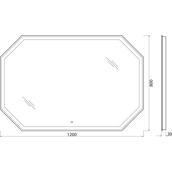 Зеркало BelBagno SPC-OTT-1200-800-LED-TCH 120 см - фото 9
