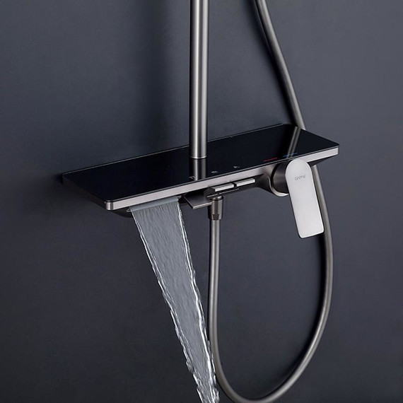 Душевая стойка Gappo G96 G2496-19, оружейная сталь, Цвет производителя: оружейная сталь - фото 7