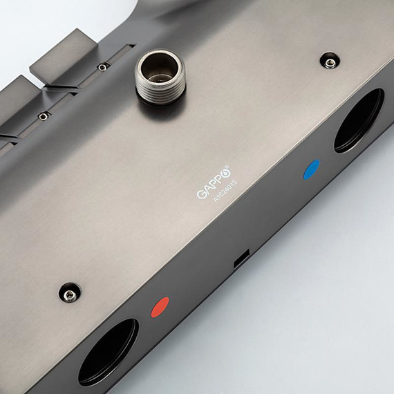 Душевая стойка Gappo G96 G2496-19, оружейная сталь, Цвет производителя: оружейная сталь - фото 20
