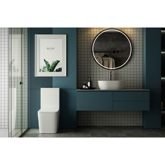 Унитаз-компакт безободковый Abber Rechteck AC1210T с крышкой микролифт, белый (система смыва Торнадо), Цвет производителя: белый - фото 9