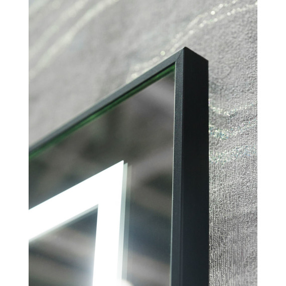 Зеркало BelBagno 108x68 см SPC-KRAFT-1085-685-TCH-WARM-NERO, черный - фото 7