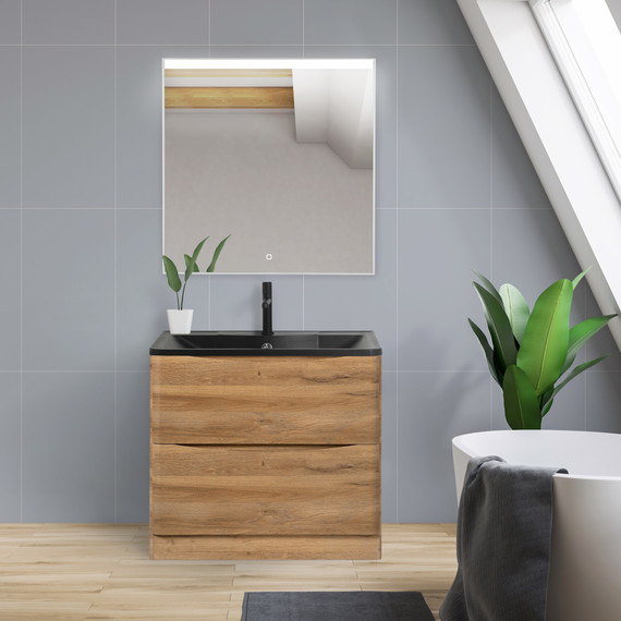 Зеркало BelBagno Uno 80 см SPC-UNO-800-800-TCH - фото 10