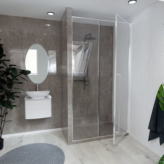 Душевая дверь Радомир Daria BO 100 см R (стекло 8 мм) хром/прозрачное - фото 