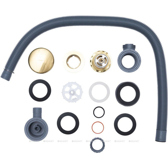 Сифон для ванны автомат Allen Brau Priority 5.31027-GB, золото, Цвет производителя: золото - фото 2