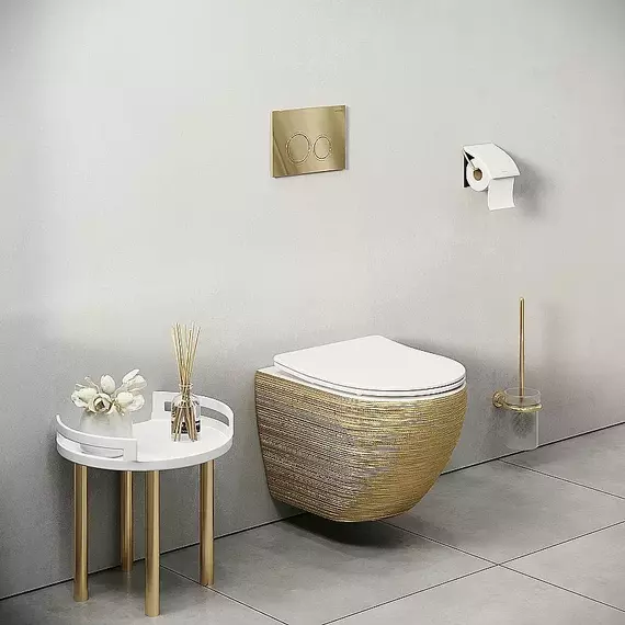 Кнопка смыва Grossman Pragma 700.K31.03.300.300RUS, золото глянцевое - фото 2