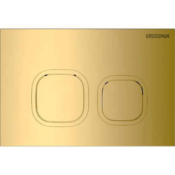 Кнопка смыва Grossman Cosmo 700.K31.02.300.300, золото глянцевое - фото 