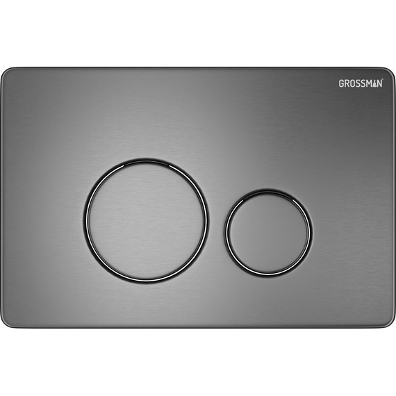 Кнопка смыва Grossman Style 700.K31.05.42M.42M, графит сатиновый - фото 