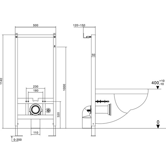 Инсталляция для подвесных импульсных унитазов​ Grossman 901.K31.01.000 - фото 7