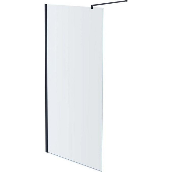 Душевая перегородка Aquatek Walk in 80 см AQ WIW 08020GM (стекло 8 мм) оружейная сталь/прозрачное - фото 2