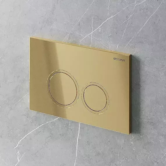 Кнопка смыва Grossman Pragma 700.K31.03.300.300RUS, золото глянцевое - фото 4