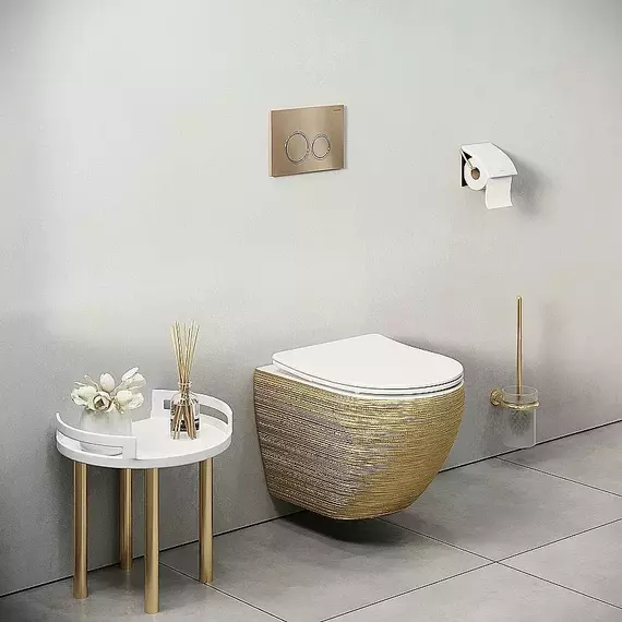 Кнопка смыва Grossman Cosmo 700.K31.02.310.310RUS, золото матовое - фото 7