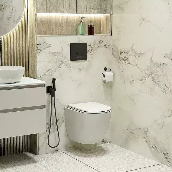 Кнопка смыва Grossman Classic 800.T1.04.210.210RUS, чёрный матовый - фото 3