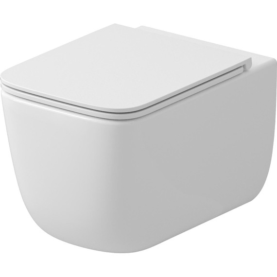 Унитаз подвесной безободковый Grossman GR-4409SQ с крышкой микролифт (Система смыва торнадо) - фото 2