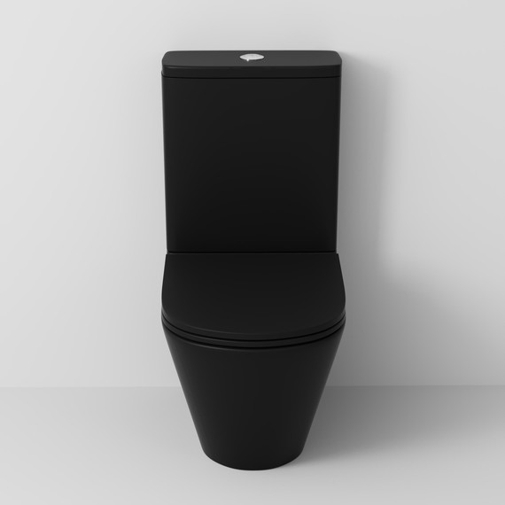 Унитаз-компакт безободковый Grossman GR-4449BMSQ с крышкой микролифт, чёрный матовый (Система смыва торнадо), Цвет производителя: чёрный матовый - фото 6