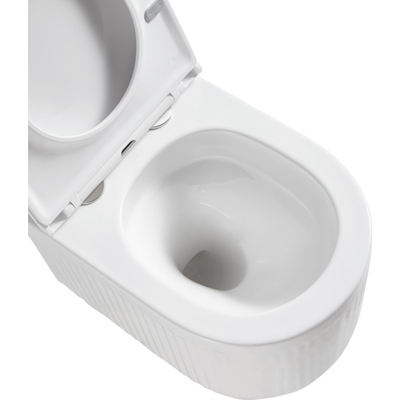 Унитаз подвесной безободковый Grossman GR-4408SQ с крышкой микролифт (Система смыва торнадо) - фото 8