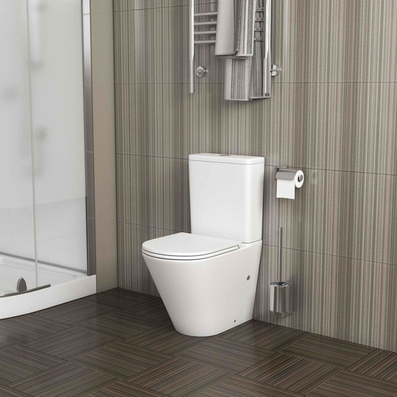 Унитаз-компакт безободковый Grossman GR-4449MSQ с крышкой микролифт, белый матовый (Система смыва торнадо), Цвет производителя: белый матовый - фото 10