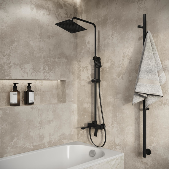 Душевая стойка Grossman Cosmo 500.K35.02.210, чёрный, Цвет производителя: чёрный - фото 