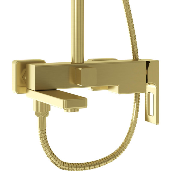Душевая стойка Grossman Pragma 500.K35.03.320, золото, Цвет производителя: золото - фото 6